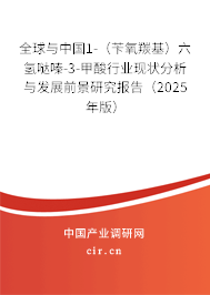全球與中國1-（芐氧羰基）六氫噠嗪-3-甲酸行業(yè)現(xiàn)狀分析與發(fā)展前景研究報(bào)告（2025年版）
