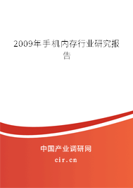 2009年手機(jī)內(nèi)存行業(yè)研究報(bào)告