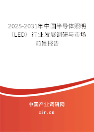 2025-2031年中國半導(dǎo)體照明（LED）行業(yè)發(fā)展調(diào)研與市場前景報告