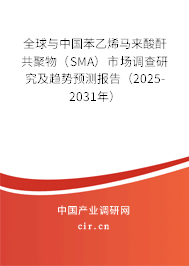 全球與中國苯乙烯馬來酸酐共聚物（SMA）市場調(diào)查研究及趨勢預(yù)測報告（2025-2031年）