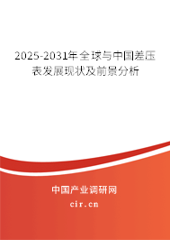 2025-2031年全球與中國(guó)差壓表發(fā)展現(xiàn)狀及前景分析