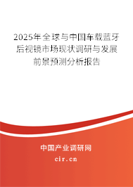 2025年全球與中國車載藍(lán)牙后視鏡市場(chǎng)現(xiàn)狀調(diào)研與發(fā)展前景預(yù)測(cè)分析報(bào)告