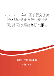 2025-2031年中國(guó)低鋁分子篩催化裂化催化劑行業(yè)現(xiàn)狀調(diào)研分析及發(fā)展趨勢(shì)研究報(bào)告