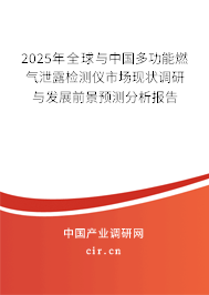 2025年全球與中國多功能燃氣泄露檢測儀市場現(xiàn)狀調(diào)研與發(fā)展前景預(yù)測分析報告