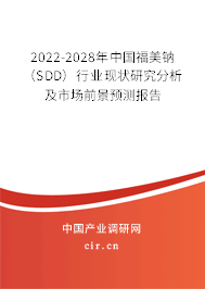 2022-2028年中國福美鈉（SDD）行業(yè)現(xiàn)狀研究分析及市場前景預(yù)測報(bào)告