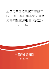 全球與中國過氧化二碳酸二（2-乙基己基）酯市場(chǎng)研究及發(fā)展前景預(yù)測(cè)報(bào)告（2025-2031年）