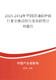 2025-2031年中國(guó)浪涌保護(hù)器行業(yè)全面調(diào)研與發(fā)展趨勢(shì)分析報(bào)告
