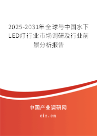2025-2031年全球與中國(guó)水下LED燈行業(yè)市場(chǎng)調(diào)研及行業(yè)前景分析報(bào)告