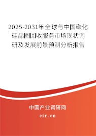 2025-2031年全球與中國碳化硅晶圓回收服務(wù)市場(chǎng)現(xiàn)狀調(diào)研及發(fā)展前景預(yù)測(cè)分析報(bào)告