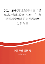 2024-2030年全球與中國半導(dǎo)體晶片清洗設(shè)備（SWCE）市場現(xiàn)狀全面調(diào)研與發(fā)展趨勢分析報告
