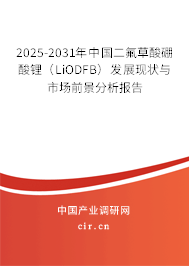 2025-2031年中國(guó)二氟草酸硼酸鋰（LiODFB）發(fā)展現(xiàn)狀與市場(chǎng)前景分析報(bào)告