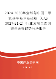 2024-2030年全球與中國二甲氧基甲基苯基硅烷（CAS 3027-21-2）行業(yè)發(fā)展全面調(diào)研與未來趨勢分析報(bào)告