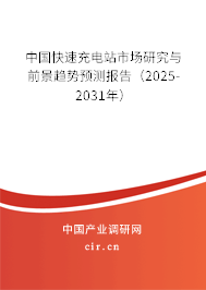 中國快速充電站市場研究與前景趨勢預測報告（2025-2031年）