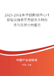 2025-2031年中國(guó)數(shù)據(jù)中心IT基礎(chǔ)設(shè)施第三方服務(wù)市場(chǎng)現(xiàn)狀與前景分析報(bào)告