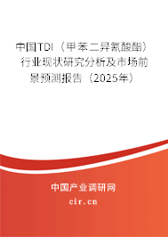 中國TDI（甲苯二異氰酸酯）行業(yè)現(xiàn)狀研究分析及市場前景預(yù)測報告（2025年）