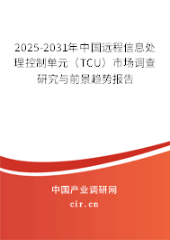 2025-2031年中國(guó)遠(yuǎn)程信息處理控制單元（TCU）市場(chǎng)調(diào)查研究與前景趨勢(shì)報(bào)告