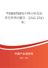 中國(guó)網(wǎng)絡(luò)團(tuán)購(gòu)市場(chǎng)分析及投資前景預(yù)測(cè)報(bào)告（2012-2015年）