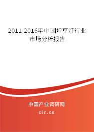 2011-2016年中國坪草燈行業(yè)市場分析報(bào)告