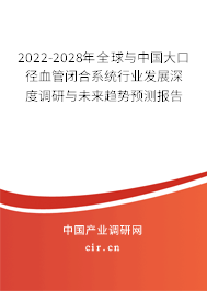 2022-2028年全球與中國大口徑血管閉合系統(tǒng)行業(yè)發(fā)展深度調(diào)研與未來趨勢預(yù)測報告