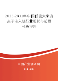 2025-2031年中國低能大束流離子注入機行業(yè)現(xiàn)狀與前景分析報告