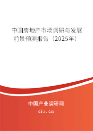 中國(guó)房地產(chǎn)市場(chǎng)調(diào)研與發(fā)展前景預(yù)測(cè)報(bào)告（2025年）