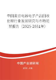 中國廢舊電器電子產(chǎn)品回收處理行業(yè)發(fā)展研究與市場前景報告（2025-2031年）