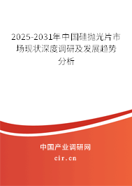 2025-2031年中國(guó)硅拋光片市場(chǎng)現(xiàn)狀深度調(diào)研及發(fā)展趨勢(shì)分析
