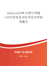 2024-2030年全球與中國(guó)HDPE微管發(fā)展現(xiàn)狀及前景趨勢(shì)報(bào)告