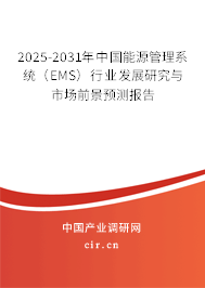 2025-2031年中國(guó)能源管理系統(tǒng)（EMS）行業(yè)發(fā)展研究與市場(chǎng)前景預(yù)測(cè)報(bào)告