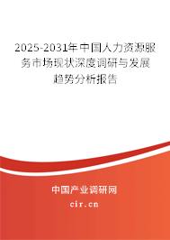 2025-2031年中國(guó)人力資源服務(wù)市場(chǎng)現(xiàn)狀深度調(diào)研與發(fā)展趨勢(shì)分析報(bào)告
