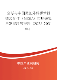 全球與中國微創(chuàng)外科手術(shù)器械及配件（MISIA）市場研究與發(fā)展趨勢報告（2025-2031年）
