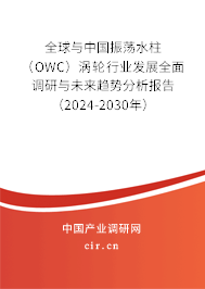 全球與中國振蕩水柱（OWC）渦輪行業(yè)發(fā)展全面調(diào)研與未來趨勢分析報告（2024-2030年）