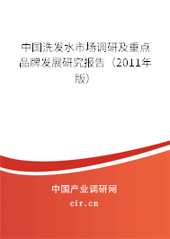 中國洗發(fā)水市場調(diào)研及重點品牌發(fā)展研究報告（2011年版）