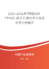 2025-2031年中國BDO-PTMEG-氨綸行業(yè)現(xiàn)狀與發(fā)展前景分析報(bào)告