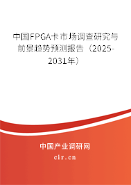 中國FPGA卡市場調(diào)查研究與前景趨勢預測報告（2025-2031年）