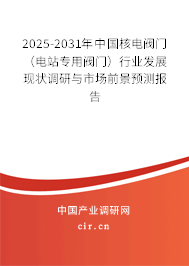 2025-2031年中國(guó)核電閥門（電站專用閥門）行業(yè)發(fā)展現(xiàn)狀調(diào)研與市場(chǎng)前景預(yù)測(cè)報(bào)告