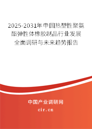 2025-2031年中國熱塑性聚氨酯彈性體橡膠制品行業(yè)發(fā)展全面調(diào)研與未來趨勢報告