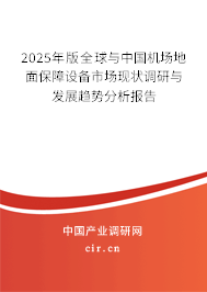 2025年版全球與中國機場地面保障設(shè)備市場現(xiàn)狀調(diào)研與發(fā)展趨勢分析報告