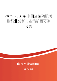 2025-2031年中國(guó)全氟磺酸樹(shù)脂行業(yè)分析與市場(chǎng)前景預(yù)測(cè)報(bào)告