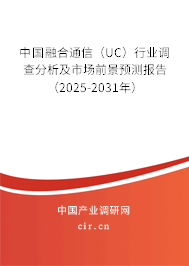 中國融合通信（UC）行業(yè)調(diào)查分析及市場(chǎng)前景預(yù)測(cè)報(bào)告（2025-2031年）
