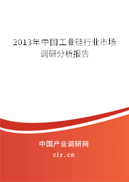 2013年中國(guó)工業(yè)硅行業(yè)市場(chǎng)調(diào)研分析報(bào)告