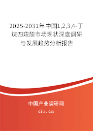 2025-2031年中國1,2,3,4-丁烷四羧酸市場現(xiàn)狀深度調(diào)研與發(fā)展趨勢分析報告