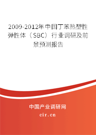 2009-2012年中國丁苯熱塑性彈性體（SBC）行業(yè)調(diào)研及前景預(yù)測(cè)報(bào)告