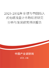 2025-2031年全球與中國插入式電磁流量計市場現(xiàn)狀研究分析與發(fā)展趨勢預測報告