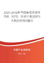 2025-2031年中國車載多媒體導航（GPS）系統(tǒng)行業(yè)調(diào)研與市場前景預測報告