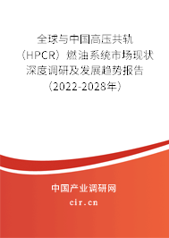 全球與中國高壓共軌（HPCR）燃油系統(tǒng)市場現(xiàn)狀深度調研及發(fā)展趨勢報告（2022-2028年）