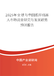 2024年全球與中國弧焊機器人市場調(diào)查研究與發(fā)展趨勢預(yù)測報告