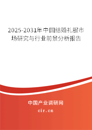 2025-2031年中國結(jié)婚禮服市場研究與行業(yè)前景分析報告