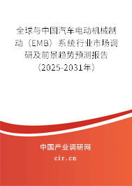 全球與中國(guó)汽車(chē)電動(dòng)機(jī)械制動(dòng)（EMB）系統(tǒng)行業(yè)市場(chǎng)調(diào)研及前景趨勢(shì)預(yù)測(cè)報(bào)告（2025-2031年）