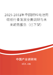 2025-2031年中國(guó)燃料電池用碳紙行業(yè)發(fā)展全面調(diào)研與未來(lái)趨勢(shì)報(bào)告（已下架）